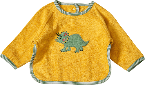 Ärmellätzchen mit Dino-Applikation, gelb ALANA