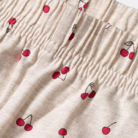 Schlafanzug mit Kirschen-Muster, Beige, Gr. 134/140 ALANA