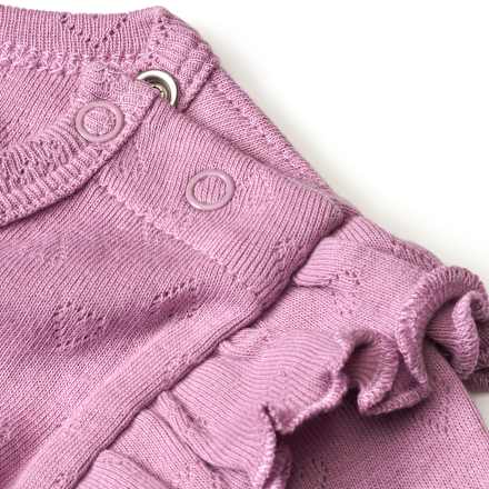 Body Langarm mit Ajour-Struktur Herz, lila, Gr. 86/92 ALANA