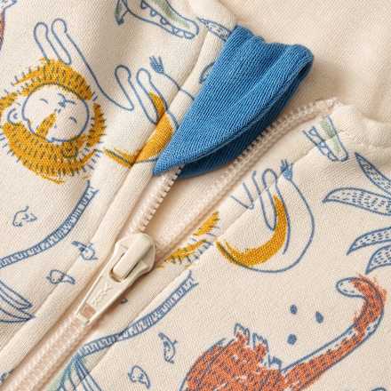 Schlafsack mit Beinen 1 TOG mit Dschungel-Muster, beige, 100 cm ALANA