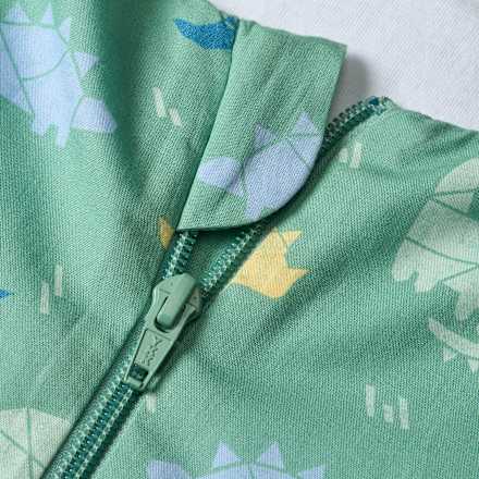 Schlafsack 1 TOG mit Dinosaurier-Muster, grün, 100 cm ALANA
