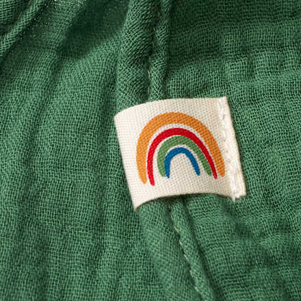 Schirmmütze mit Nackenschutz aus Musselin, grün, 54/55 ALANA