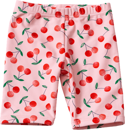 UV Badehose mit Kirsch-Muster, rosa, Gr. 122/128 PUSBLU