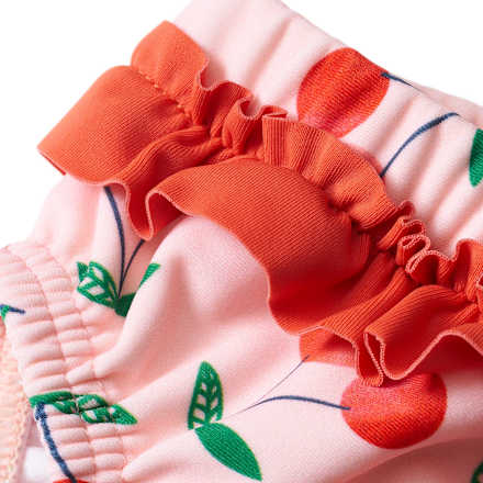 Schwimmwindel mit Kirsch-Muster, rosa, Gr. 86/92 PUSBLU