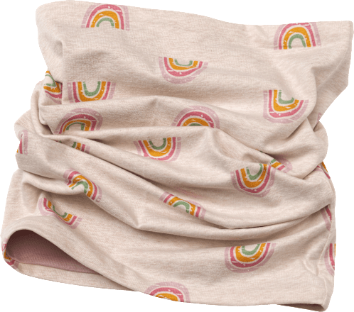 Loop Schal mit Regenbogen-Muster, beige ALANA