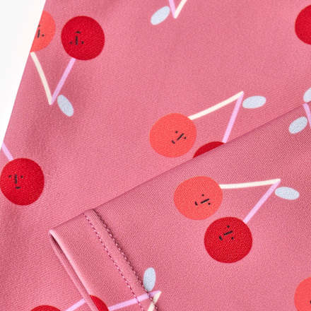 Badehose mit Kirschen-Muster, rosa, Gr. 98/104 PUSBLU