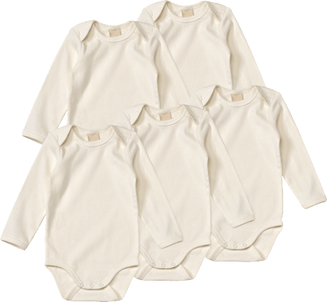 Bodys Langarm, weiß, Gr. 74/80 ALANA