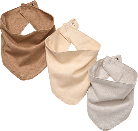 Halstücher, braun + beige, ca. 38,5 x 16 cm ALANA