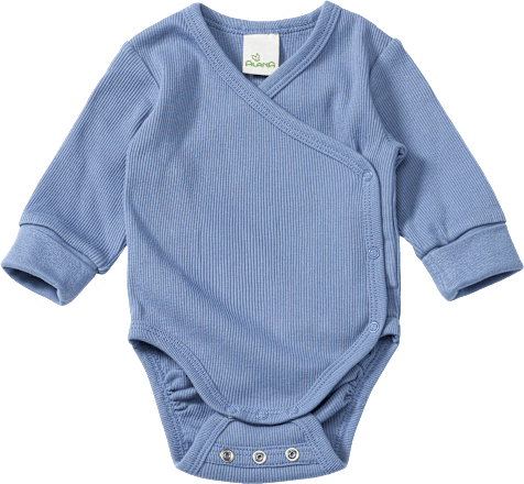 Wickelbody mit Mitwachsfunktion, blau, Gr. 62/68 ALANA