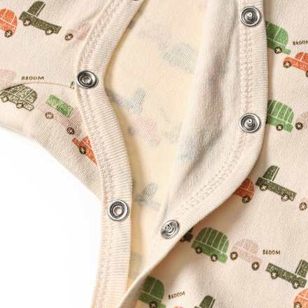 Schlafanzug mit Auto-Muster & Mitwachsfunktion, beige, Gr. 62/68 ALANA