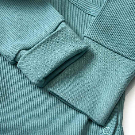 Wickelbody mit Mitwachsfunktion, grün, Gr. 50/56 ALANA