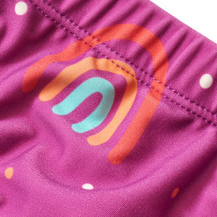 Schwimmwindel mit Regenbogen-Muster, lila, Gr. 74/80 PUSBLU