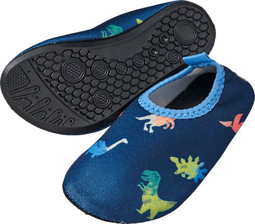 Badeschuhe mit Dino-Muster, blau, Gr. 25/26 PUSBLU
