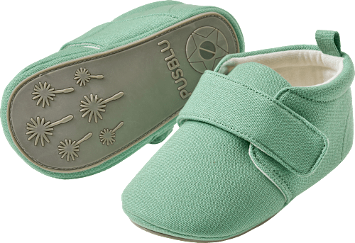 Schuhe mit Klettverschluss, grün, Gr. 22/23 PUSBLU