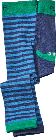 Leggings mit Krokodil-Motiv, blau & grün, Gr. 86/92 ALANA