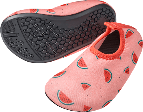 Badeschuhe mit Melonen-Muster, rosa, Gr. 25/26 PUSBLU
