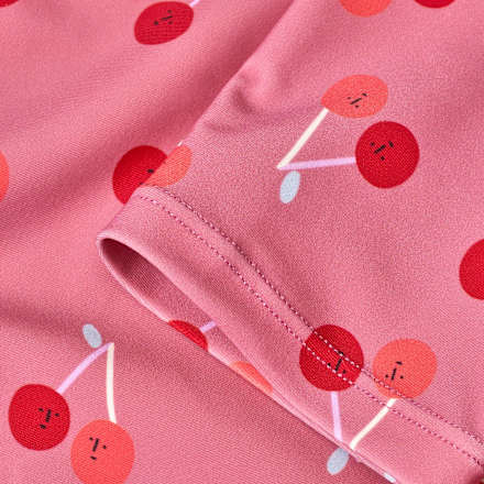 UV-Shirt mit Kirsch-Muster, rosa, Gr. 86/92 PUSBLU