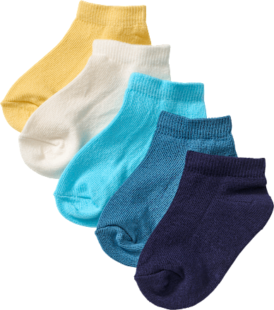 Sneaker Socken, gelb + weiß + blau, Gr. 27/29 PUSBLU