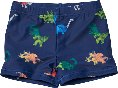 Badehose mit Dino-Muster, blau, Gr. 86/92 PUSBLU