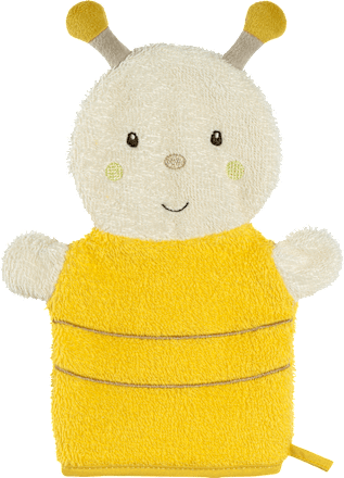 Waschhandschuh Biene gelb fehn