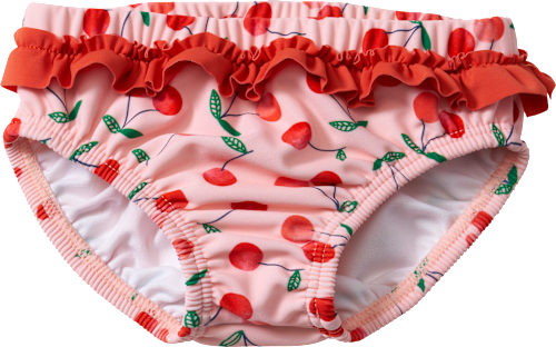 Schwimmwindel mit Kirsch-Muster, rosa, Gr. 86/92 PUSBLU