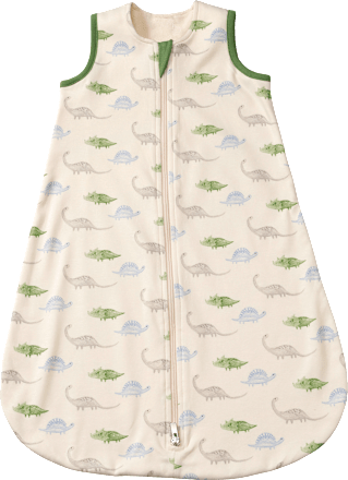 Schlafsack 1 TOG mit Dinosaurier-Muster, beige, 80 cm ALANA