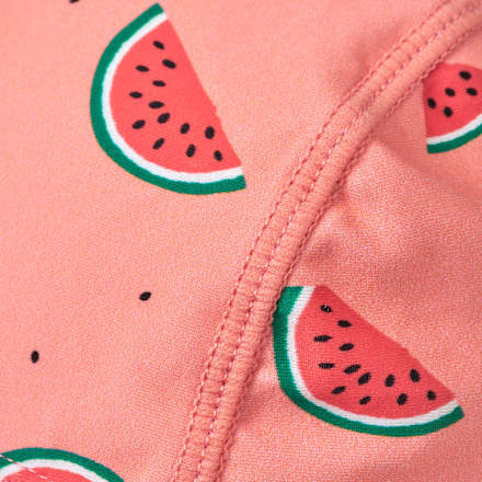 UV Mütze mit Nackenschutz & Melonen-Muster, rosa, Gr. 52/53 PUSBLU