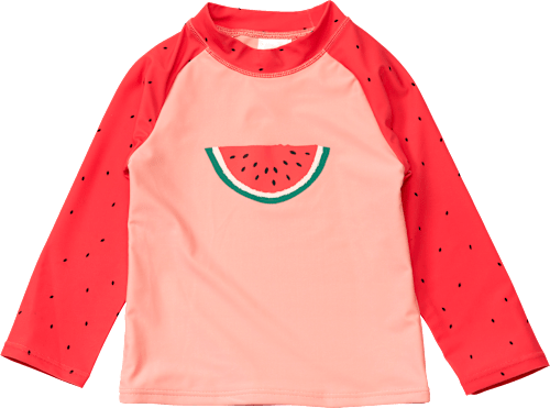 UV-Shirt mit Melonen-Motiv, rosa, Gr. 110/116 PUSBLU