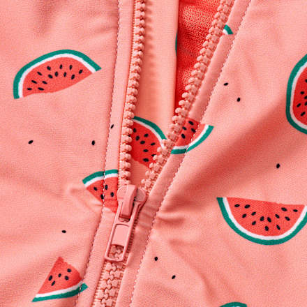 Badeanzug mit Melonen-Muster, rosa, Gr. 110/116 PUSBLU