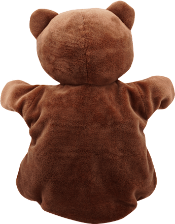Handpuppe Bär, braun fluffies