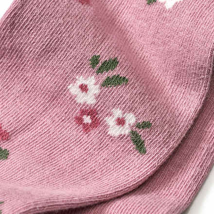 Strumpfhose mit Blumen-Muster, rosa, Gr. 122/128 ALANA