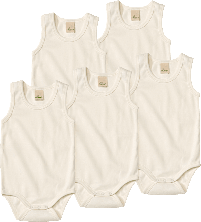 Bodys Ärmellos, weiß, Gr. 98/104 ALANA