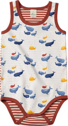 Baby Body, Gr. 62/68, aus Bio-Baumwolle, rot ALANA