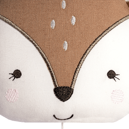 Spieluhr Reh, braun & rosa fehn