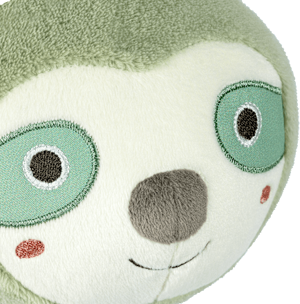 Spieluhr Faultier mit Melodie "Träumerei", grün fehn