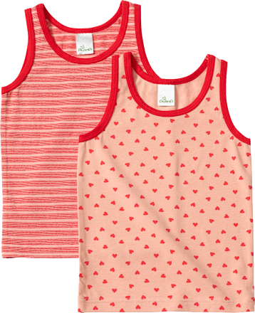 Unterhemden mit Herz-Muster, pink, Gr. 134/140 ALANA