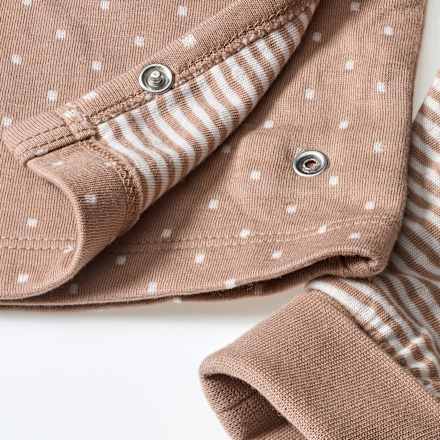 Set mit Wickelshirt & Hose, braun, Gr. 50/56 ALANA