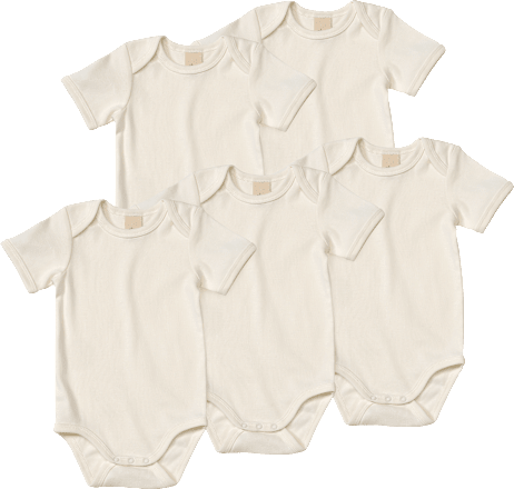 Bodys Kurzarm, weiß, Gr. 98/104 ALANA