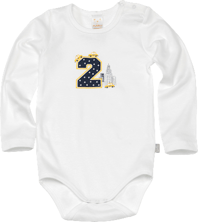 Baby Body, Gr. 98/104, in Bio-Baumwolle, weiß PUSBLU