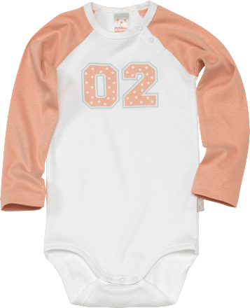 Baby Body, Gr. 98/104, in Bio-Baumwolle, weiß, rosa PUSBLU