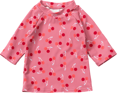 UV-Shirt mit Kirsch-Muster, rosa, Gr. 86/92 PUSBLU