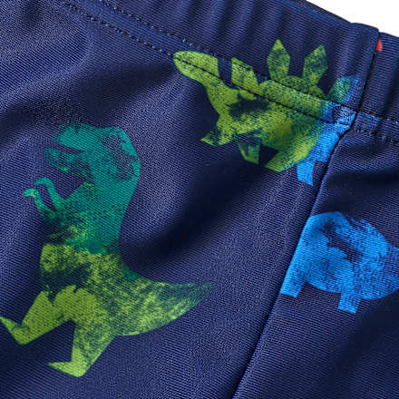 Badehose mit Dino-Muster, blau, Gr. 86/92 PUSBLU