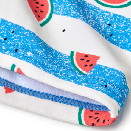 Badehose mit Wassermelonen-Muster, blau & weiß, Gr. 122/128 PUSBLU