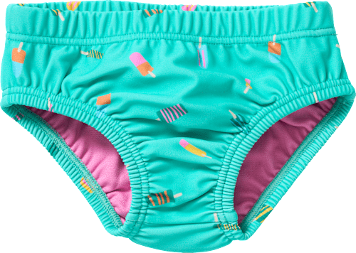 Schwimmwindel mit Eis-Muster, grün, Gr. 74/80 PUSBLU