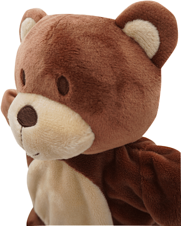 Handpuppe Bär, braun fluffies