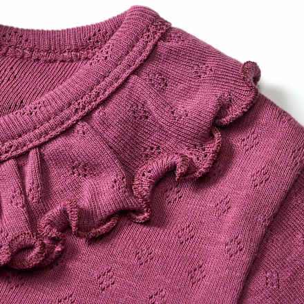 Schlafanzug mit Ajour-Struktur, lila, Gr. 74/80 ALANA