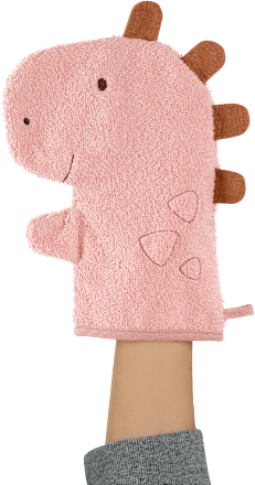 Waschhandschuh Dino, rosa fehn