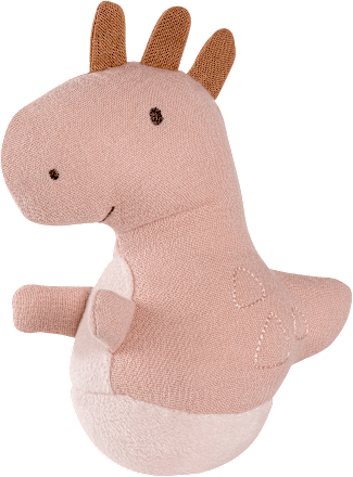 Mini Stehauf Dino, rosa fehn