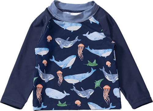 UV Shirt mit Wal-Muster, blau, Gr. 86/92 PUSBLU