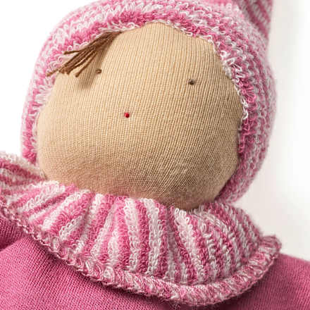 Püppchen mit Punkte-Muster, altrosa ALANA